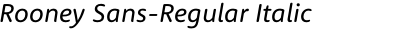 Rooney Sans-Regular Italic